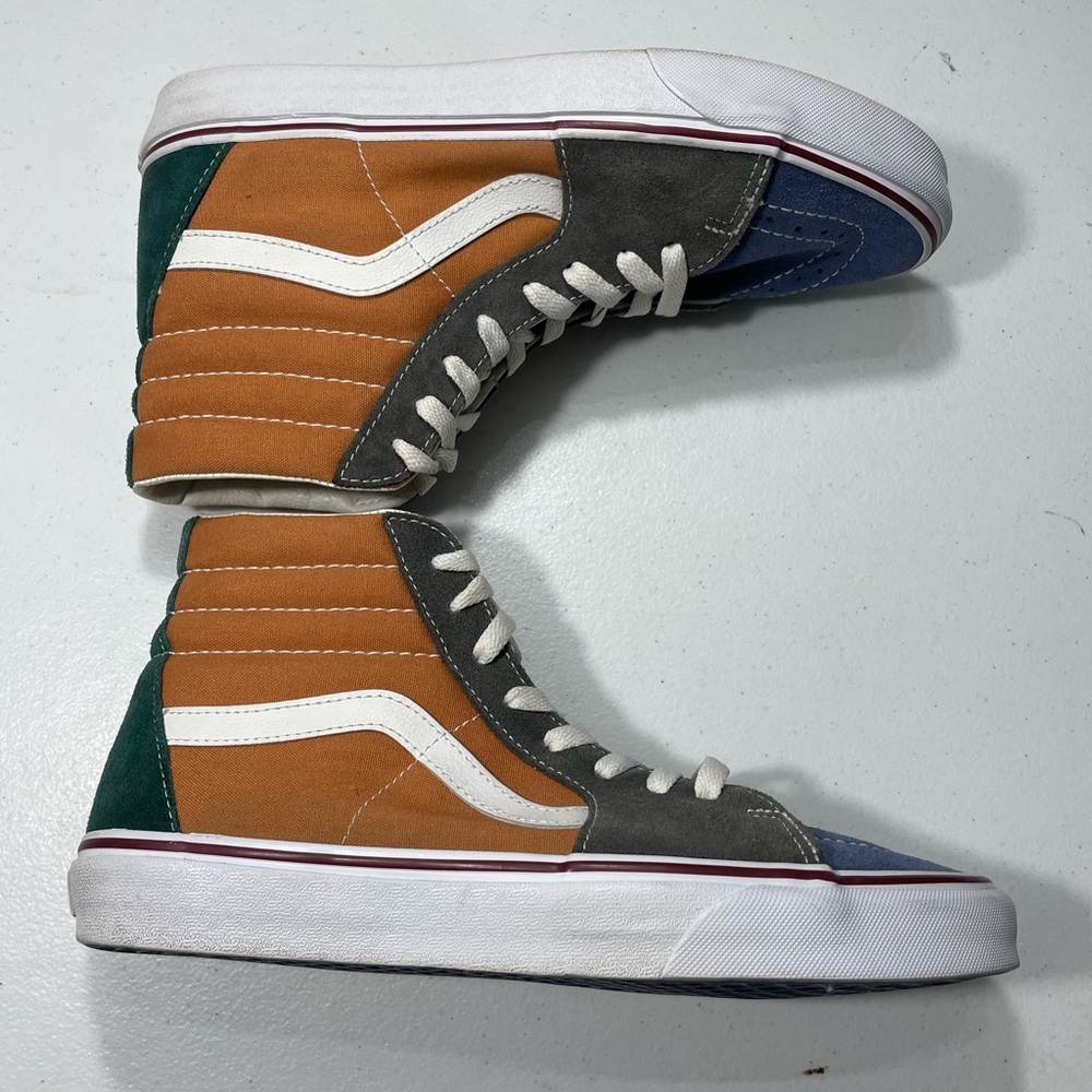 Vans Men's Blue and Gray High-Top Sneakers Size 9.5 Women’s 11 SB-40 - Picture 5 of 9